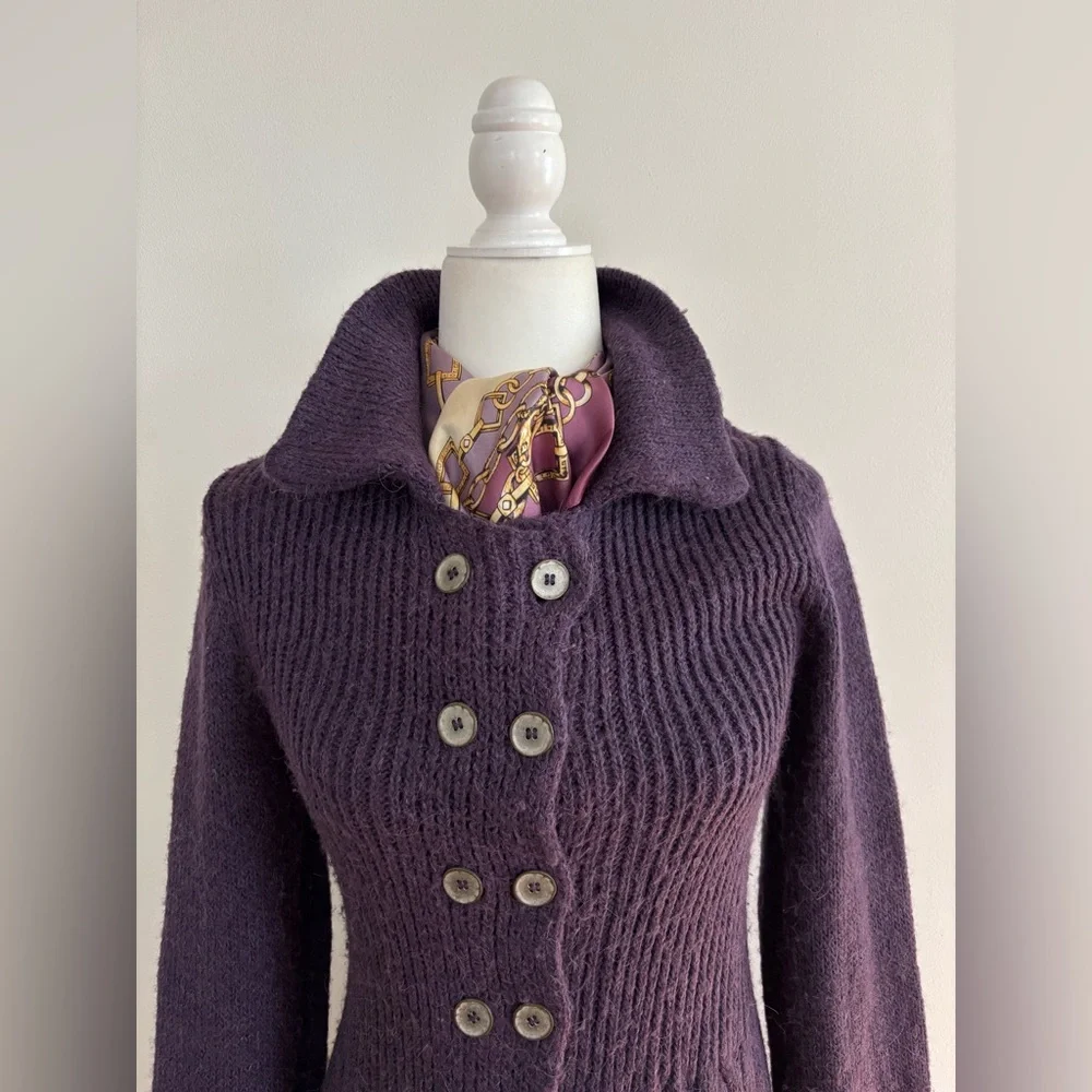 Free People Alpaca Blend Double Breasted Cardigan Duster Size Medium